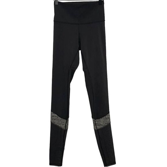 Lululemon If You're Lucky Pant Black / Heathered Black Mesh 30" Yoga Gym Size 4 - Picture 4 of 12